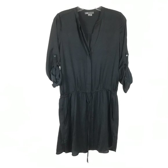 Womens Size XS Vince Popover Tunic Dress in Black - Picture 2 of 5